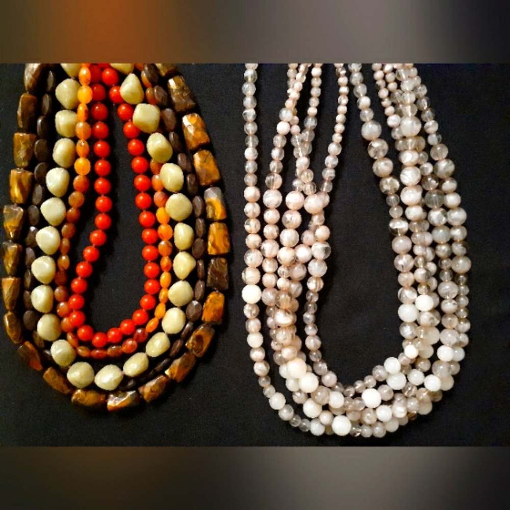 Two bead necklaces